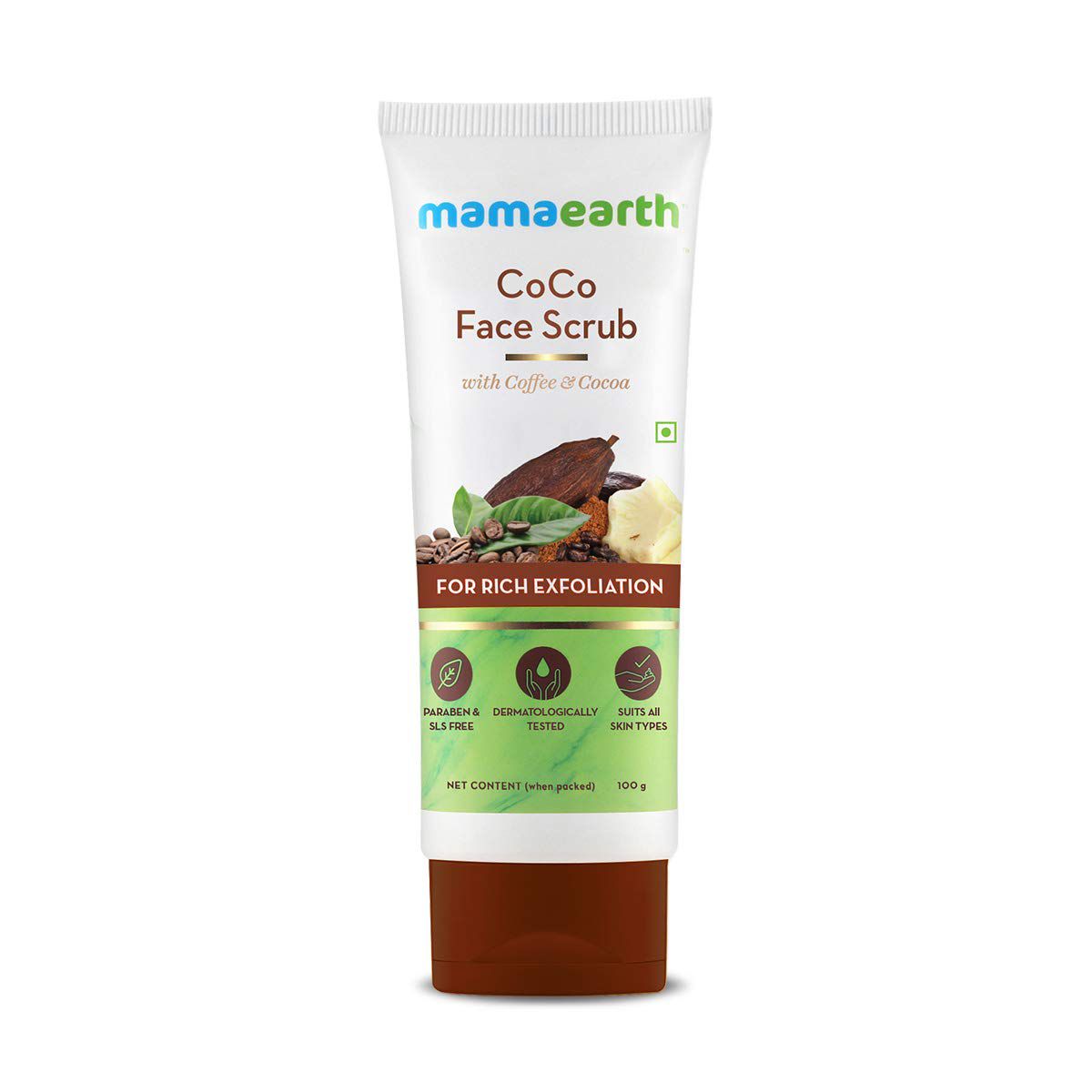 Mamaearth coca face scrub