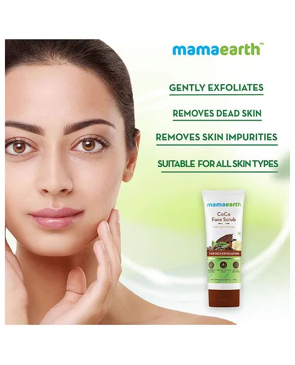 Mamaearth coca face scrub