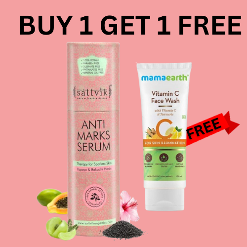 Anti Marks Serum + Mama earth facewash